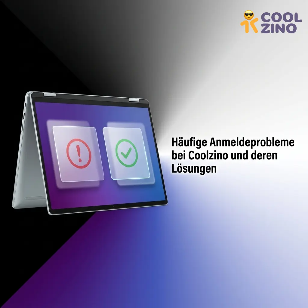 Tabelle mit häufigen Coolzino Login-Problemen und Lösungen wie Passwort zurücksetzen und Cache leeren